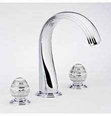 THG Marquise porcelaine blanche Смеситель для ванны, 3 отв., цвет: хром/платина/белый фарфор. A7G-A02-25SG