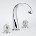 THG Marquise porcelaine blanche Смеситель для ванны, 3 отв., цвет: хром/платина/белый фарфор. A7G-A02-25SG