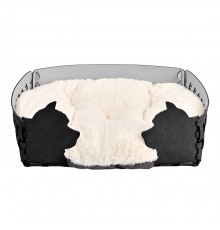 ADJ Лежанка Dog, 45х30хН15 см., цвет: черный/серый. 1555D.01/03