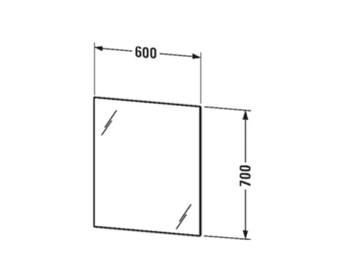 Duravit LM Зеркало с подсветкой, 60x70x3.3см., версия best, IP44, LED 4000K A+, подогрев. LM7825D