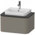 Duravit Happy D.2 Plus Тумба подвесная 65x55х35.4см, с раковиной и 1 ящиком, цвет: stone grey satin matt. 2360500000,  HP494009292,  HP031B08080