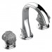 THG Dragon Moon Смеситель для раковины, 3 отв., цвет: хром/хрусталь. U5G-A02-151