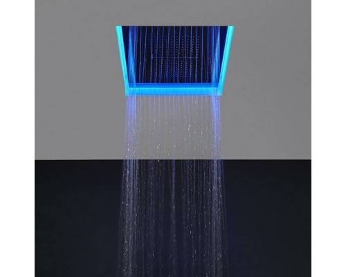 Antonio Lupi Душевая система Meteo XXL 100x75x11 см, с подсветкой LED, цвет: полированная сталь. METEOXXL_BAL