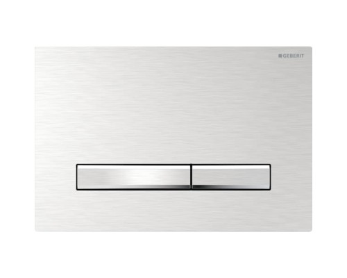 Geberit Sigma50 Клавиша для двойного смыва, квадратная, цвет: хром/хром матовый. 115.788.GH.2