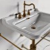 Kerasan Waldorf Консоль с раковиной 80х55см, на 1 отв., напольная, цвет консоли: bronzo (бронза). 4141K1bi/cr*1,  9197K3br,  811393br