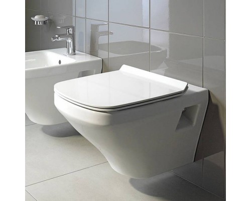 Duravit DuraStyle Комплект: подвесной унитаз 257109 37х48см.+ сиденье с автоматическим закрыванием 006739. 45710900A1 (257109+006379)