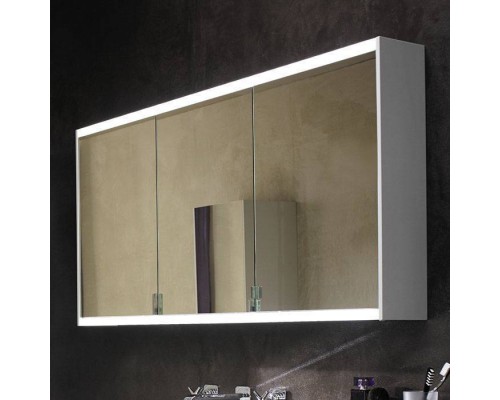 Burgbad Yso Зеркальный шкаф 122x65.6 см, с подсветкой, цвет: белый матовый. SPHA120 L K0374