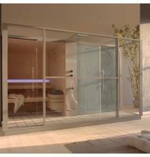 Effegibi Logica Spa Filo СаунаХаммам 373x250x217см, угловая SX, цвет: Stone. LO 11 03 0002