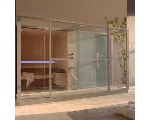 Effegibi Logica Spa Filo СаунаХаммам 373x250x217см, угловая SX, цвет: Stone. LO 11 03 0002 Effegibi Logica Spa Filo СаунаХаммам 373x250x217см, угловая SX, цвет: Stone. LO 11 03 0002