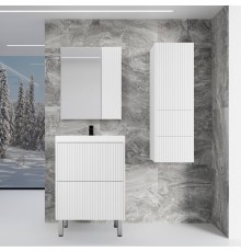 Мебель для ванной комнаты Style Line Стокгольм 60 напольная, белый рифленый софт