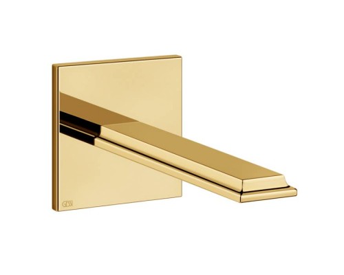 Gessi Eleganza Настенный излив на 1/2rdquo; для монтажа с удаленным управлением 46112+46106 (не входит в комплект), цвет: золото. 46100#080