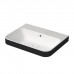 Duravit Happy D.2 Plus Раковина накладная, 60х46см., без отв., выпуск с керамической крышкой, цвет: Anthracite matt/белый. 2360606160