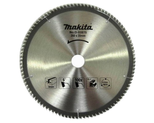 Диск пильный Makita для алюминия, 260x30/15.88x3/1.8x100T