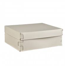 ADJ Коробка Snob, 36x30xH13,5 см., цвет: панна котта/белый. 3630.16/10