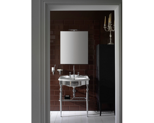 Globo Paestum Консоль латунь напольная 71х58хh80,5см с раковиной на 3 отв,, цвет: хром. PA0063.BI,  PATC06 cr