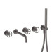 Fantini Fontane Bianche Встраиваемый смеситель для ванны, цвет: Matt Gun Metal PVD. 47 P5 P019B