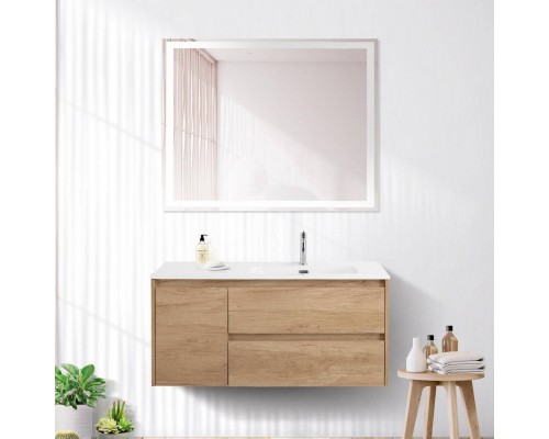 Мебель для ванной комнаты BelBagno Kraft 100 R, 2 ящика, дверца, rovere nebrasca nature