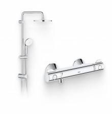 Душевой комплект Термостат Grohe Grohtherm 800 34558000 для душа + Стойка New Tempesta 27389002