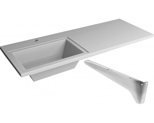 Раковина над стиральной машиной Stella Polar Мадлен L, 120 с кронштейном, белая