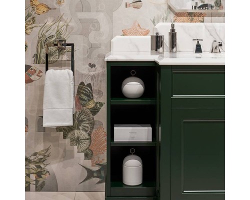 DevonDevon Flair Тумба под раковину 128х102см., со столешницей из мрамора Calacatta Borghini и раковиной White50, цвет: English Green. FLAIREGCAL DevonDevon Flair Тумба под раковину 128х102см., со столешницей из мрамора Calacatta Borghini и раковиной White50, цвет: English Green. FLAIREGCAL