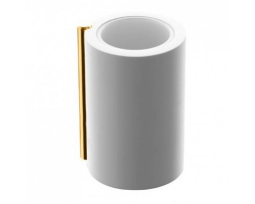 Bertocci Easy Стакан настольный, цвет: белый матовый/золото. 130 0930 5000