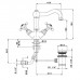 Nicolazzi P.m. Blanc Смеситель для раковины на 1 отверстие, цвет: бронза. 1432BZ78