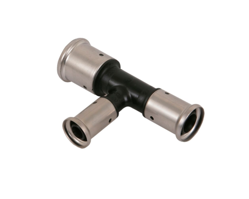 Тройник переходный уменьшенный с двух сторон, ПВДФ пресс, 32x26x26, HENCO 11PK-322626