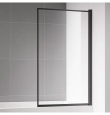 Шторка на ванну AQUAme AQM2859-R 80х140, профиль черный матовый