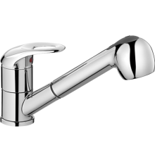 Смеситель для кухни D-lin D158602 хром, выдвижной излив