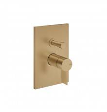 Gessi Inverso Rigato Смеситель для ванны/душа, настенный, цвет: Warm Bronze Br PVD. 73579#726