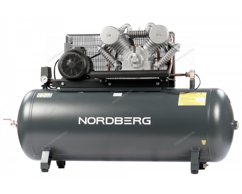 Компрессор поршневой с ременной передачей 380В, ресив. 500л, 1000л/мин NORDBERG NCP500/1000-16