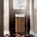Oasis Profilo Композиция №23 Комплект мебели 45х45х h200см., напольный, цвет: белый матовый|Walnut/хром.