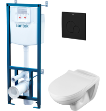 Комплект Santek Бореаль 1WH501775, кнопка черная