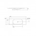 Kerasan Shape Раковина 122х52см, встраиваемая, с 1 отв., цвет: черный матовый. 548031*1