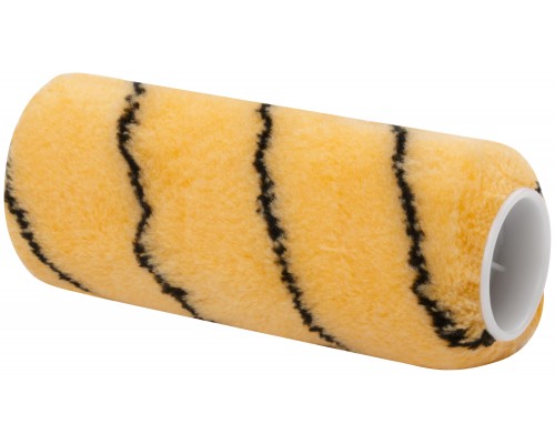 Ролик полиакриловый, бежевый с черной полоской, диам. 40/61 мм; ворс 10,4 мм, 150 мм