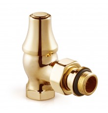 Запорный клапан SR Rubinetterie угловой серия Old Style 1/2, цвет золото 0341-1500D000