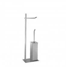 Stella Bamboo Quadro Напольная стойка с ершиком и держателем т/б 1042 цвет: хром. BQ 10028 CR00