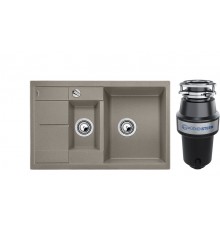 Комплект Мойка Blanco Metra 6 S Compact серый беж + Измельчитель KUCHENSTERN Muhle 351MU35
