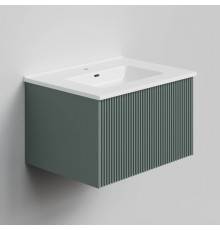 Тумба с раковиной La Fenice Terra 60 подвесная, grigio, раковина Slim Line 60 см