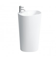 Laufen Palomba Раковина 52.5х43.5х90 см, 1 отв., напольная, покрытие LLC, цвет: белый. 8.1180.4.400.104.1