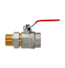 Краны шаровые Кран шаровой BVR-FR с накидной гайкой и ниппелем (американка) DN20 PN40,латунный корпус, рукоятка-бабочка Ridan 065b8304RG