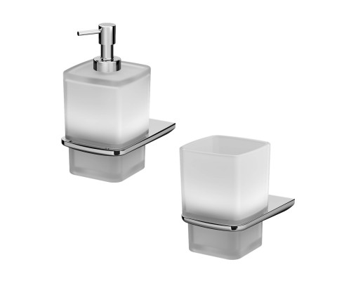 Набор Стакан AM.PM Inspire V2.0 A50A34300 хром + Дозатор A50A36900 хром