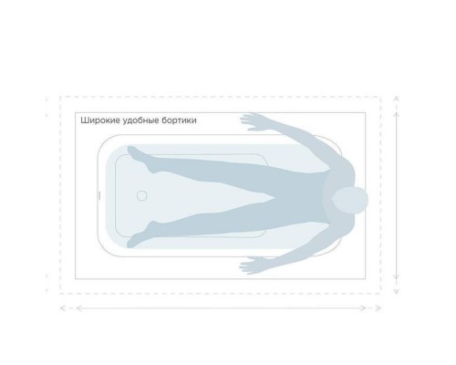 Salini Orlanda Plus Встраиваемая ванна 190х100х60cм, прямоуг. чаша, S-Sense, цвет: белый глянцевый. 102014G,  23101H