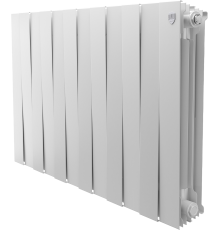 Радиатор биметаллический Royal Thermo Piano Forte 500 bianco traffico 12 секций, белый