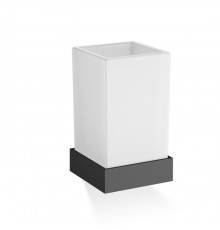 Decor Walther Corner WMG Стакан подвесной, стекло сатинированное, цвет: черный матовый. 0561760