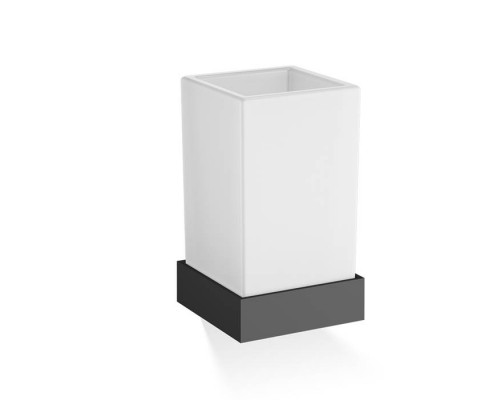 Decor Walther Corner WMG Стакан подвесной, стекло сатинированное, цвет: черный матовый. 0561760