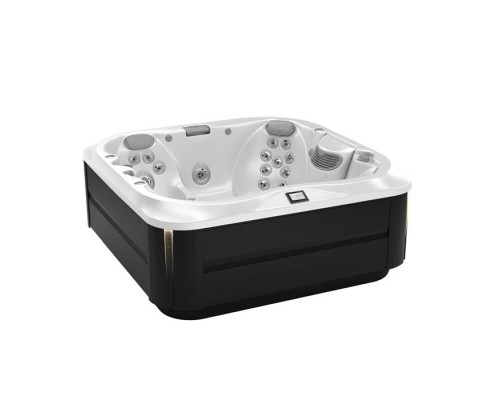 Jacuzzi SPA J335 Минибассейн 214х214х92см, ClearRay+Ozone, подсветка IR и Red, стереосистема, акрил Porcelain, с крышкой, цвет: Smoked Ebony. 903002411,  ZP76RY0EWM0