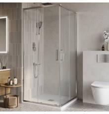 Душевой уголок BelBagno Luce A-2-100-C-Cr, 100x100, профиль хром, стекло прозрачное