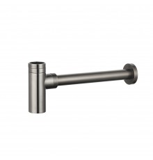 AQM7010GM Сифон для раковины латунный, 1¼ без выпуска, Gun metal AQM7010GM
