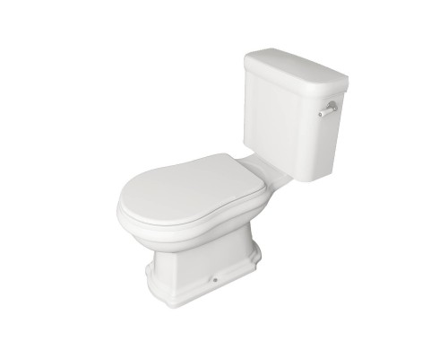 Kerasan Retro Унитаз 72х38.5см., моноблок, слив в стену, ручка справа, цвет: белый/хром. 107101,  101301,  760390,  756990